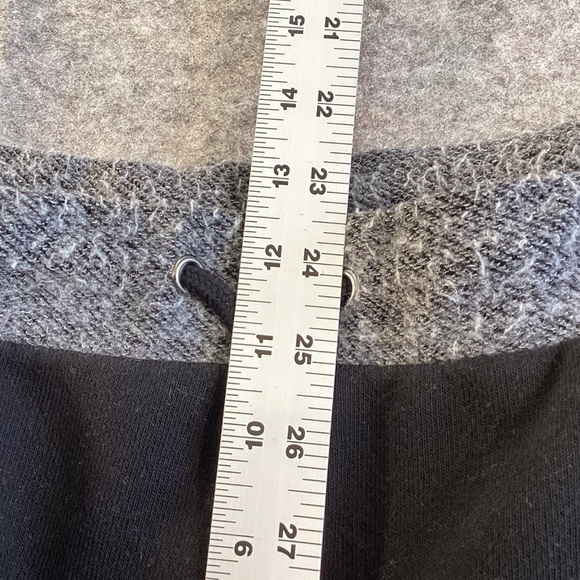 Yummy‎ Sweater Co Black Heather Ribbed Knit Flare Leg Yoga Pants, Medium - Picture 5 of 10